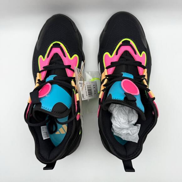 Adidas BYW Select Basketball Shoes Mens 10 Womens 11 Black Orange Athletic NIB - Picture 10 of 13